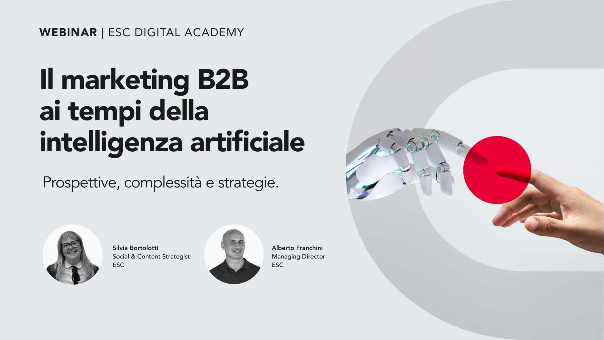 Webinar Gratuiti Marketing, Vendite, AI e HR Marketing B2B e intelligenza artificiale