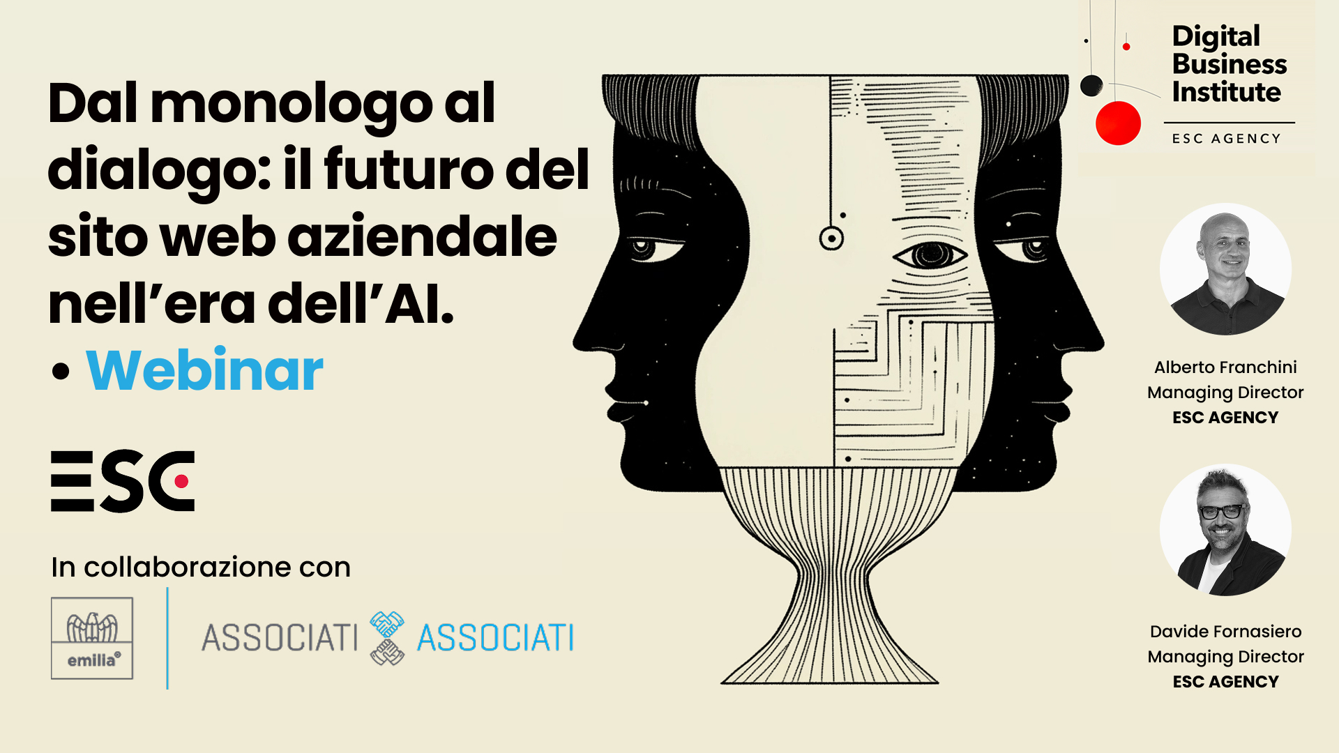Webinar: Dal monologo al dialogo - Il futuro del sito web aziendale nell’era dell’AI. Frame 5 1