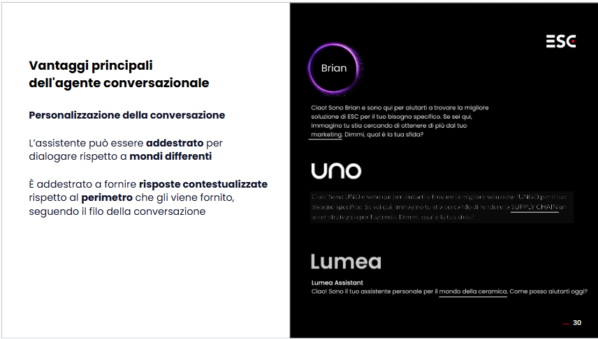 Personalizzazione conversazione con agente AI