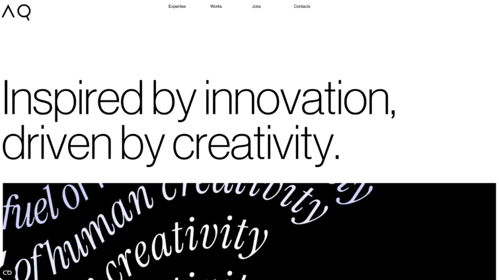 Homepage di AQuest, studio di web design e digital experience design B2B di San Giovanni Lupatoto parte del Gruppo WPP