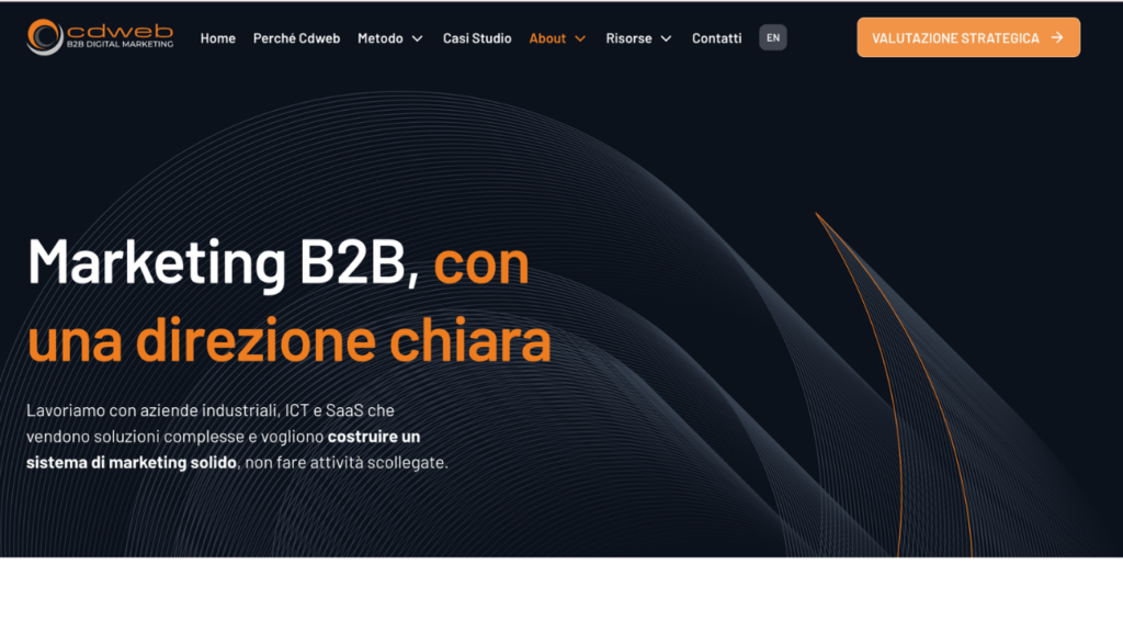 Pagina Chi Siamo di Cdweb, agenzia di lead generation B2B per industria ICT e SaaS con sede a Milano