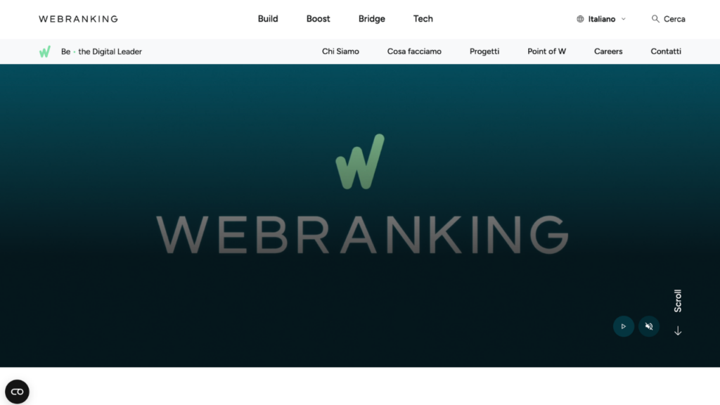 Homepage di Webranking, agenzia SEO B2B e lead generation di scala enterprise con sede a Correggio Reggio Emilia