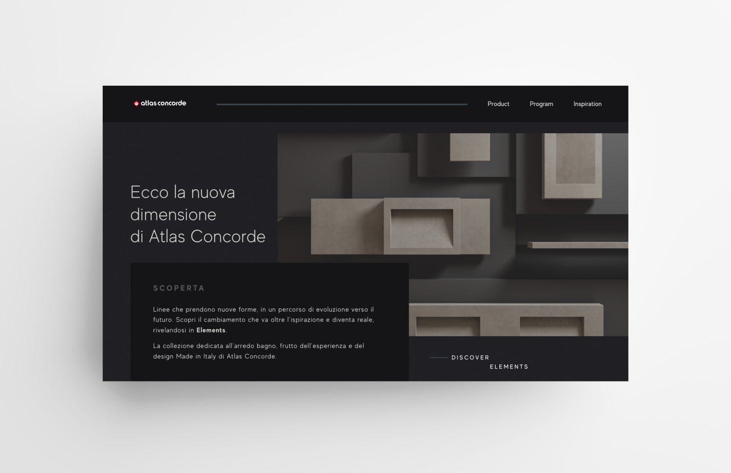 Caso Studio Lancio Prodotto Ceramica: Habitat by Atlas Concorde atlas landing 2bdc7622