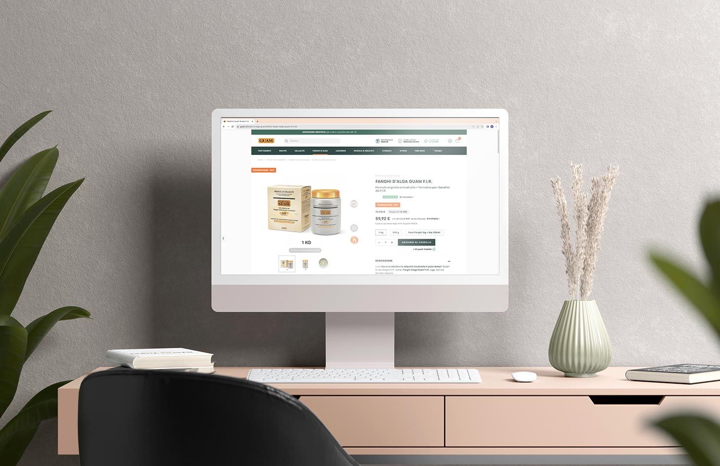 Caso studio crescita e-commerce: +32,1% fatturato per Guam progetto guam sito imac 2f8aa83b