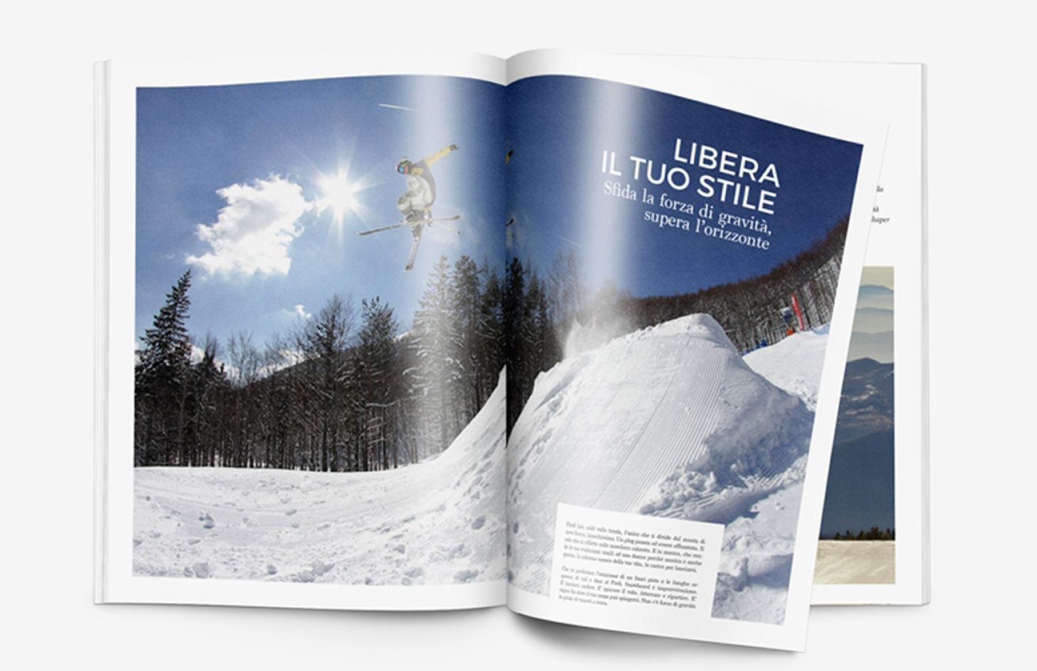 Caso studio posizionamento brand: Cimone Sci Pure Emotion brochure cimone 73b674ae