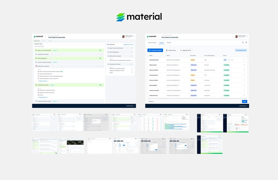 Marketing Case Study: Material ESG piattaforma digitale e strategia di lancio ux platform design ae3a51cd