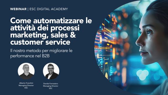 Webinar Gratuiti Marketing, Vendite, AI e HR Come automatizzare le attivita dei processi marketing sales customer service af5bf994