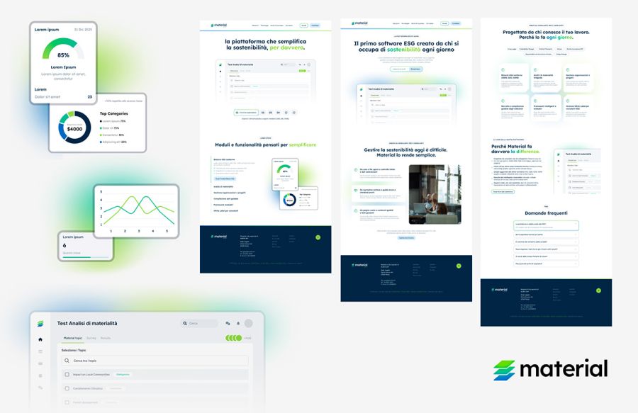 Marketing Case Study: Material ESG piattaforma digitale e strategia di lancio material esg website caa3fd31