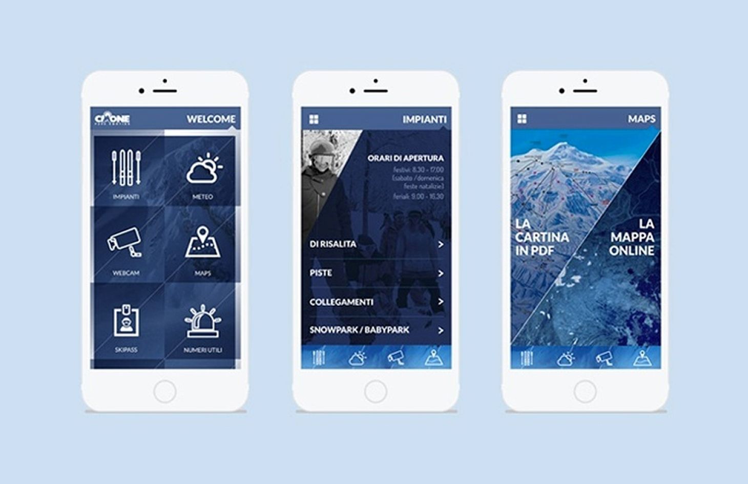 Caso studio posizionamento brand: Cimone Sci Pure Emotion mobile app ee9d668d
